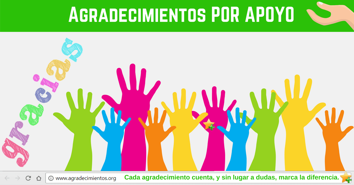 🥇 Agradecimientos por Apoyo - Expresa tu gratitud 【EJEMPLOS】